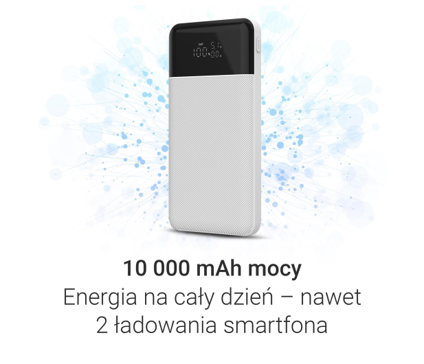 Silver Monkey Powerbank Smart 10 000 mAh 22.5W Biały - 1481439 - zdjęcie 3